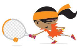tennis coaching for children orange
