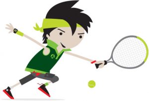 tennis coaching for children mini green